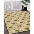 thumbnail image 3 of Ahgly Company Tapis d'Intérieur Lavable en Machine Carré Transitionnel Brun Cannelle, 8 Pieds Carré, 3 of 7