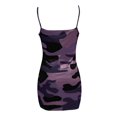 thumbnail image 3 of Robes Moulantes pour Femmes, Robe Décontractée Camouflage Imprimé Aguichant Ajustée Sans Manches à Bretelles, 3 of 5