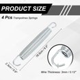 thumbnail image 2 of Uxcell Ressorts pour Trampolines, 4 Pcs et Acier au Carbone et Ressort d'Extension pour Rebondisseur de Mise en Forme de 6,5 Pouces, Accessoires de Remplacement Robustes pour Trampolines Universels, 2 of 6