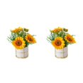 thumbnail image 2 of kurtrusly Artificial Flowers With Vase Add Of Color And Style To Any Room Indoor sunflowers 2Set, 2 of 6