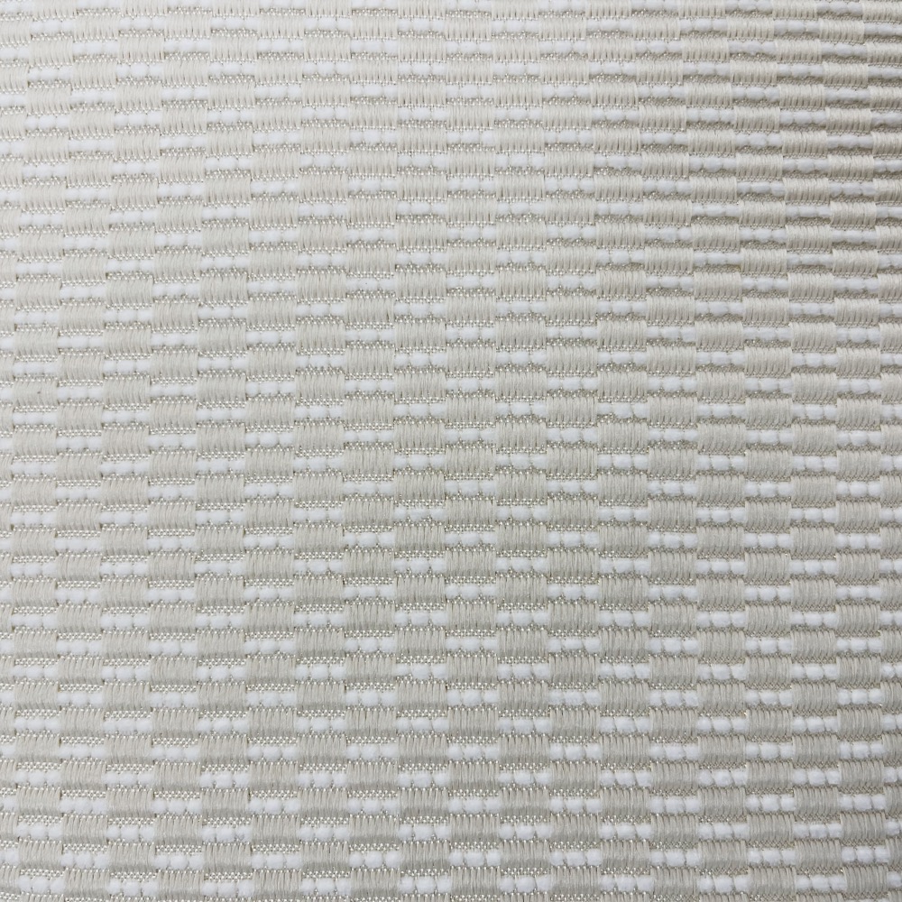18x18 Strand White Textured Chenille Polyester Decorative Pillow