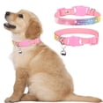 thumbnail image 2 of TIELUTT 2 Adjustable Sizes Color Rhinestone Cat Collars with Tie Girls Cat Collar Cat Bow Tie Please Take Your Shoes off Sign Bow Tie for Cats Breakaway Dog Bow Ties for Large Dogs Dog Hair Color, 2 of 6