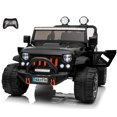 thumbnail image 1 of VOLTZ TOYS 2 Seater Ride On Car, 12V Electric Car for Kids, Electrical Jeep with 2 Seats, Full LED Lights, Parental Remote Control, MP3 Player (Black), 1 of 8
