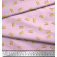 thumbnail image 2 of Soimoi Pink Velvet Fabric OMG Text Print Fabric by Yard 58 Inch Wide, 2 of 5