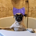 thumbnail image 3 of Reusable Polyester Pet Bath Ear Hood Waterproof Shower Grooming Cap Keeps Dog Cat Ears Dry, 3 of 5