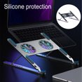 thumbnail image 3 of Maytalsory Support d'Appoint Rafraîchissant pour Portable, Support de Table pour Tablette, Support de Dissipation de Chaleur, Support de Refroidisseur Portable pour la Maison, Accessoires pour Ordinateur Portable, Gris, 3 of 8