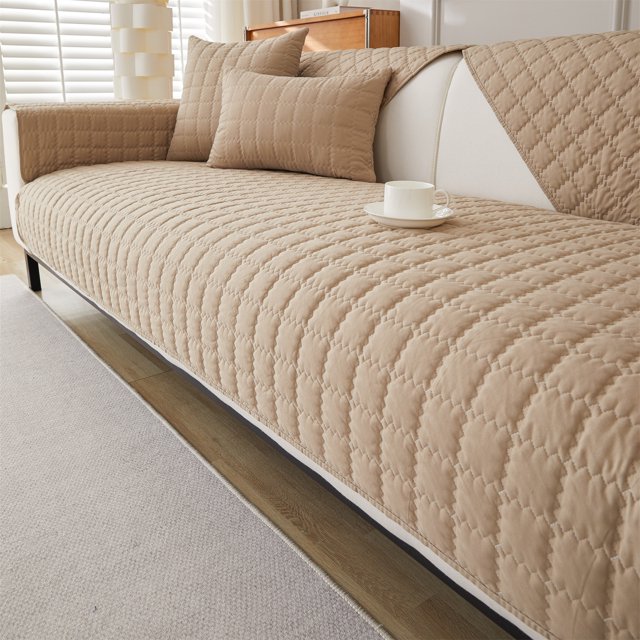 Housse de Canapé Antidérapante Simple Unie, Protection de Meubles pour Chambre Bureau Salon Décoration Maison