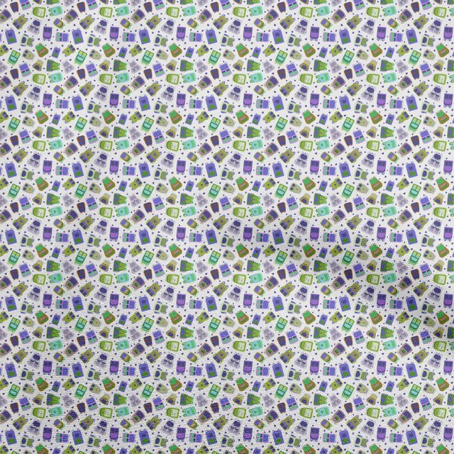 oneOone Rayon Violet Fabric Bagpacks Sewing Craft Projects Fabric Prints By Yard 56 Inch Wide