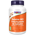 thumbnail image 1 of NOW Supplements Betaine HCl Vegetable Capsules, 120 Count, 1 of 3
