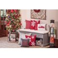 thumbnail image 4 of Pillow Perfect 624402 16 in. Modern Geometric Throw Pillow - Red & Silver, 4 of 4