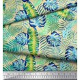 thumbnail image 2 of Soimoi Cotton Duck Fabric Leaves Tropical Print Sewing Fabric Yard 42 Inch Wide, 2 of 4