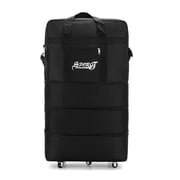 Graflsoa Expandable Oxford Travel Suitcase with Wheels and Shoulder Strap, Medium Size for Airline Check-in and Moving