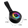 thumbnail image 3 of TopLLC New Outdoor Sports Button Bluetooth Speaker,Wireless Colored Lights,Portable Cycling Mini Audio System on Clearance, 3 of 6