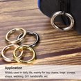 thumbnail image 5 of Unique Bargains Gold Zinc Alloy Spring Gate O Ring Snap Clip Buckle 10 Pack, 5 of 5