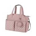 thumbnail image 1 of Multifunctional Baby Diaper Mummy Changing Bag for Keys Mom and Dad Diaper Pink, 1 of 10