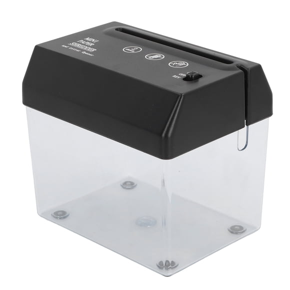 Mini Paper Shredder, Portable Paper Shredder 3 Position Sliding Switch with Non Slip Foam for Desktop