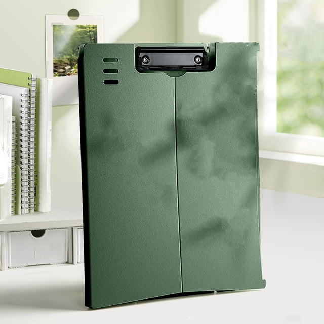 Meitianfacai Presse-Agrumes avec Fonction de Pliage 13.4x9.4 Presse-Agrumes sur Pied Presse-Agrumes d'Infirmière Dossier Presse-Agrumes en Plastique Robuste avec Pince Basse, Fournitures de Rentrée (Vert Armée)