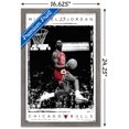 thumbnail image 2 of Michael Jordan - Dunk Wall Poster, 14.725" x 22.375" Framed, 2 of 4