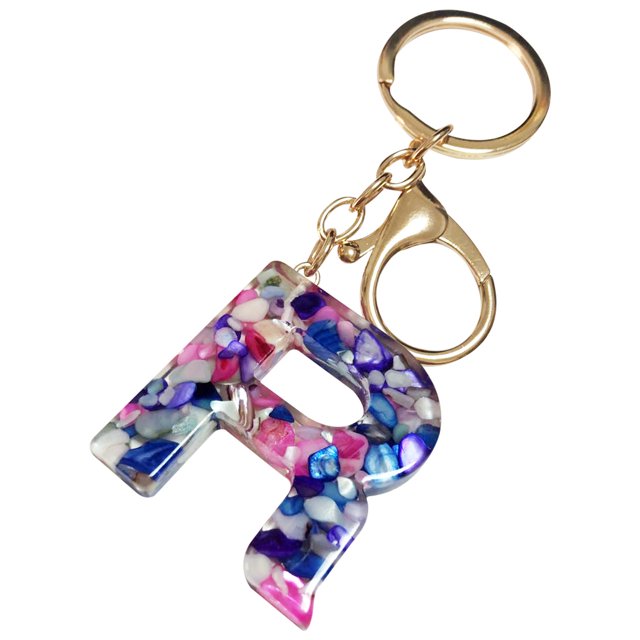 Fridja Mother's Day Custom Creative Keyring Clasp 26 English Letter Pendant Keyring