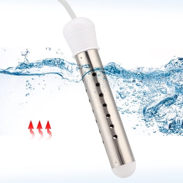 Immersion Heater, 2500W Bucket Heater Hot Water Heater Portable Water Heater Stainless Steel Immersion Heater Immersion Heating Rod  For Homebathroom Or Travel
