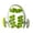 Green, variant on Siruishop 24 Wheel Muscle Roller Circle with Handle Massaging Tool for Body Thigh Yoga Green