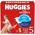 thumbnail image 1 of Huggies Little Snugglers Baby Diapers, Econo Pack, Size 5, Count 132, 1 of 5