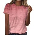 thumbnail image 2 of Soki Graphic Printed Tee Short Sleeved Round Neck Tops for Women, 2 of 4