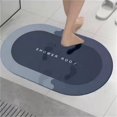thumbnail image 4 of Huayishang Carpet,Polyester Carpet,Bath Mat Rubber Bath Mats Quick Drying Non Slip Bathroom Mat Super Absorbent Bath Mat Instant Dry Bathroom Rug In Front of The Kitchen Sink Shower Room Bathtub Oval, 4 of 7