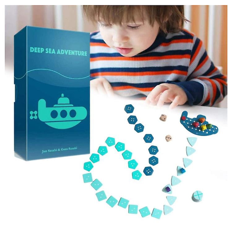 Board Game Deep Sea Adventure With English Instructions Cards Game 2-6 Players-HAPDEN