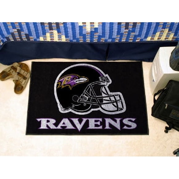 Fanmats NFL - Tapis de Départ des Baltimore Ravens 19"x30 Pouces