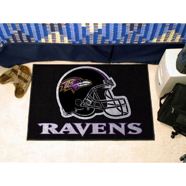 Fanmats NFL - Tapis de Départ des Baltimore Ravens 19"x30 Pouces