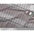thumbnail image 2 of Soimoi Cotton Voile Fabric Window Pane Check Print Fabric by The Yard 42 Inch Wide, 2 of 3
