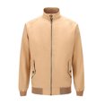 thumbnail image 1 of Pisexur Plus Size Jackets for Men Man Solid Color Zipper Pockets Stand Collar Hoodie Coat Fall Jackets Windbreaker Jackets, 1 of 4