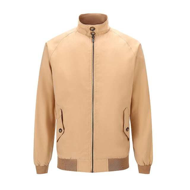 Pisexur Plus Size Jackets for Men Man Solid Color Zipper Pockets Stand Collar Hoodie Coat Fall Jackets Windbreaker Jackets