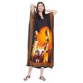 thumbnail image 2 of Robe Maxi pour Femmes en Polyester, Caftans, Robe Ample, Grande Taille, Manches Kimono, Long Kaftan, Robes de Soirée, Kaftan Décontracté d'Été, 2 of 6