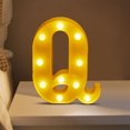 thumbnail image 1 of TopLLC Christmas Decor LED Letter Lights Sign Light Up For Home Party Wedding Decoration Light Up Letters Alphabet Letter Sign Battery Powered For Christmas Birthday Party Decoration warning light, 1 of 5