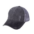 thumbnail image 1 of Ponytail Messy Buns Trucker Plain Baseball Visor Cap Unisex Hat, 1 of 5