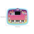 thumbnail image 2 of Blue Childrens Learning Tablet With Led Screen Educational English Toy Early Bilingual System Vocabulary Builder Interactive Device Gift For Preschool Kids, 2 of 6