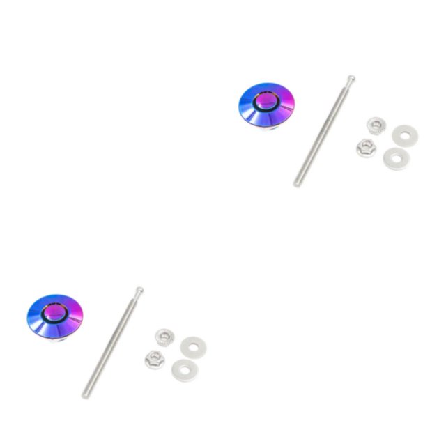Transemion Car Modification Lightweight And Stylish Hood Lock Multiple Options Available multicolor DP17-32 2Set