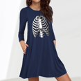 thumbnail image 2 of Women‘s DressesCrewneckCocktail PartyLoose Dress, 2 of 6