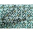 thumbnail image 4 of oneOone Cotton Poplin Fabric Leaves & Floral Block Print Fabric BTY 56 Inch Wide, 4 of 4