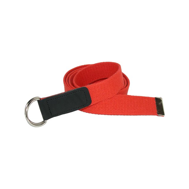 CTM® Cotton Web Belt with Double D Ring Buckle (Women's Plus Size)