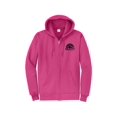 thumbnail image 1 of Gravity Outdoor Co. Zip-Up Hoodie - Sangria - Black Logo - Large, 1 of 2