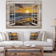 thumbnail image 4 of Design Art - Fenêtre Ouverte sur un Coucher de Soleil Jaune Vif, 4 of 5