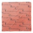 thumbnail image 4 of Bimba Orange Quotes Text Pure Silk Printed Head Bandanas Summer Neck Wrap Scarf 40 x 40 Inches, 4 of 6