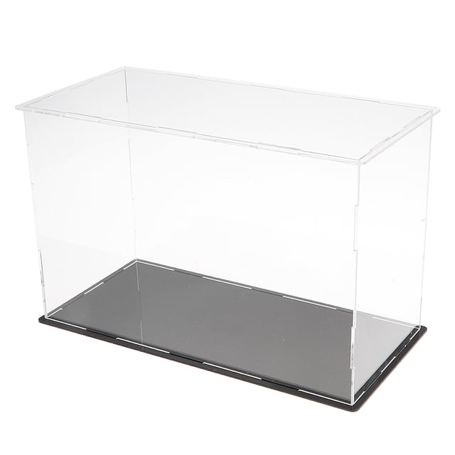 Clear Acrylic Display Cases Action Figures Store Protection Case Stand Boxes 26x12x17cm