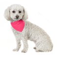 thumbnail image 1 of 3 Pack Solid Cotton Dog Bandana Triangle Bibs  - Small & Medium Pets (Hot Pink), 1 of 2
