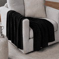 thumbnail image 1 of Mainstays Rich Black Chenille Throw, 50" x 72", 1 of 6