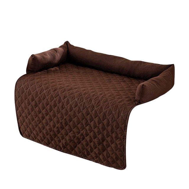 Maytalsory Lit pour Animal Résistant à l'Eau Lit pour Animal Sec et Confortable avec Lit Résistant à l'Eau Matelas Imperméable pour Chien Café 75*75
