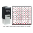 thumbnail image 3 of Printtoo Personalized Real Estate Theme Icons Rubber Stamp Self Inking Stamper 24 mm-Black, 3 of 7